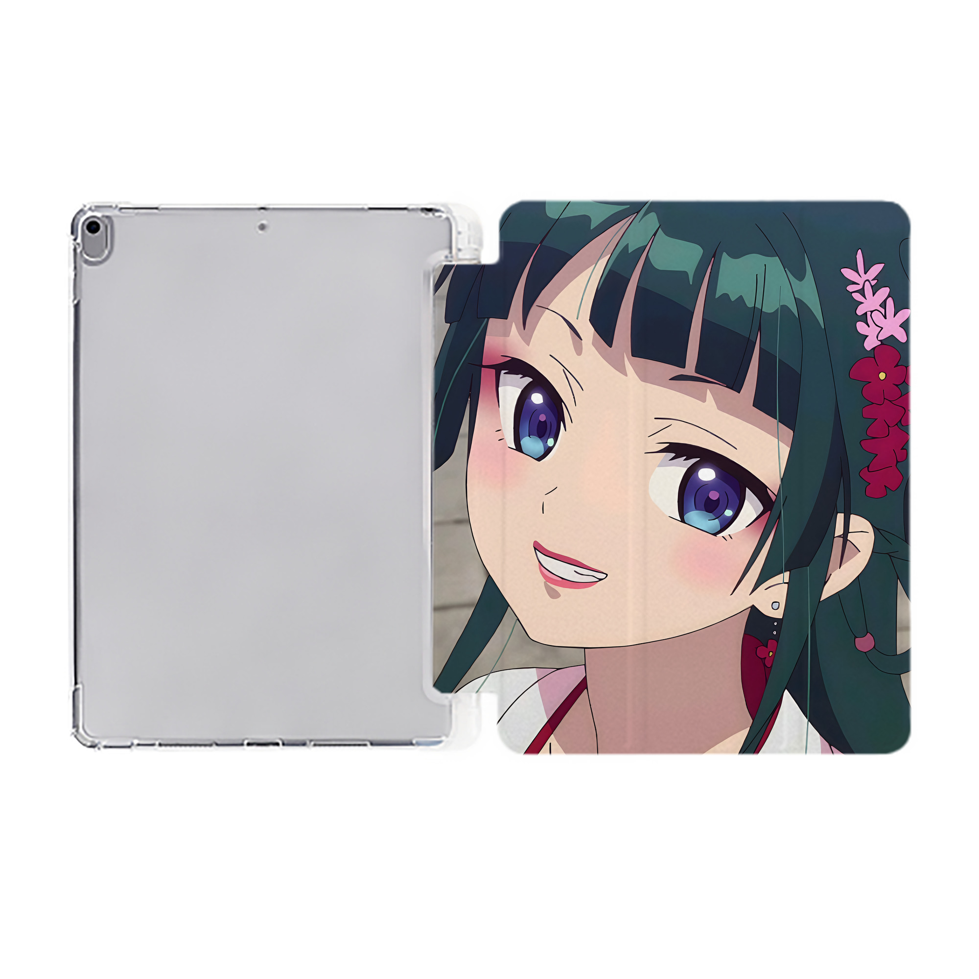 （画像用） 薬屋のひとりごと The Apothecary Diaries IPad ケース ペン収納付き 三つ折りスタンド PUレザー×シリコン 対応機種9.5/10.5/10.9インチ